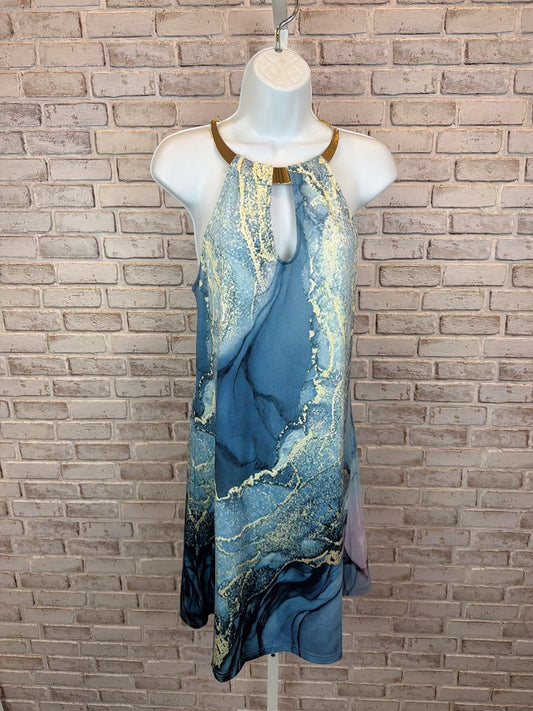 Made with love Dress, Blue multi, One Size, Used - Excellent