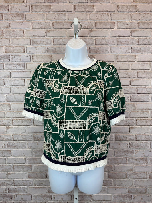 Voy Shirt, Green multi, Medium, Used - Good