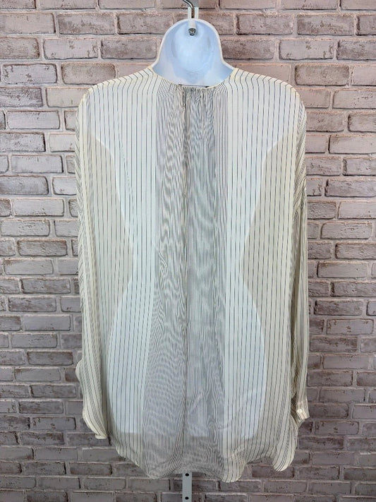 Vince Top - Shirt – Vince Shirt, White/black stripes, Medium, New With Tags