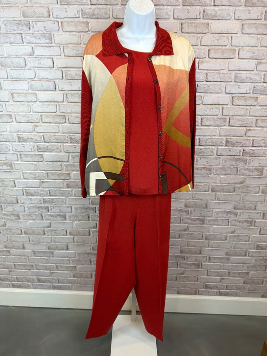 Doncaster Matching Clothing Set, Red multi, 16, Used - Excellent