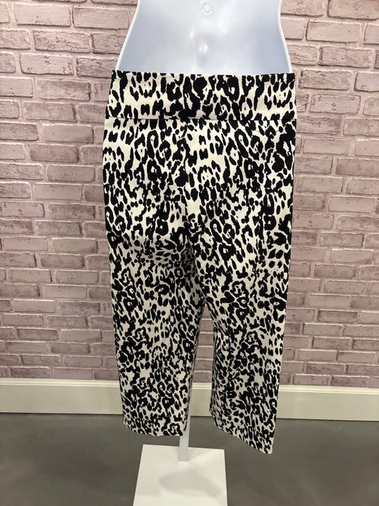 Pure amici Capris, Black/white leopard, Large, Used - Good