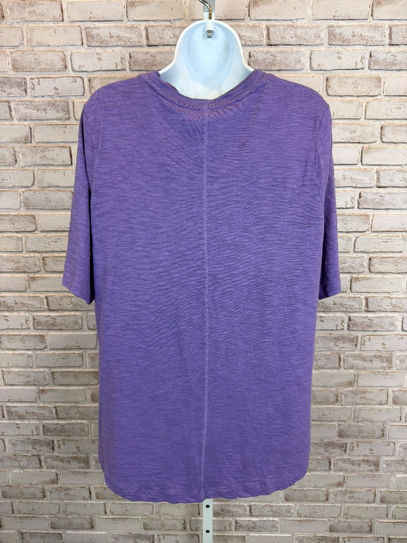 Chicos Shirt, Purple, Large, Used - Good