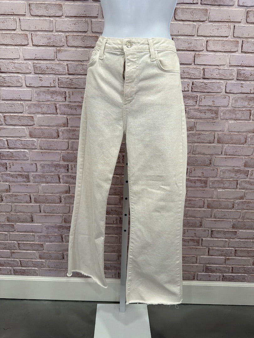 Just Black Denim Jeans, White, 28, Used - Good