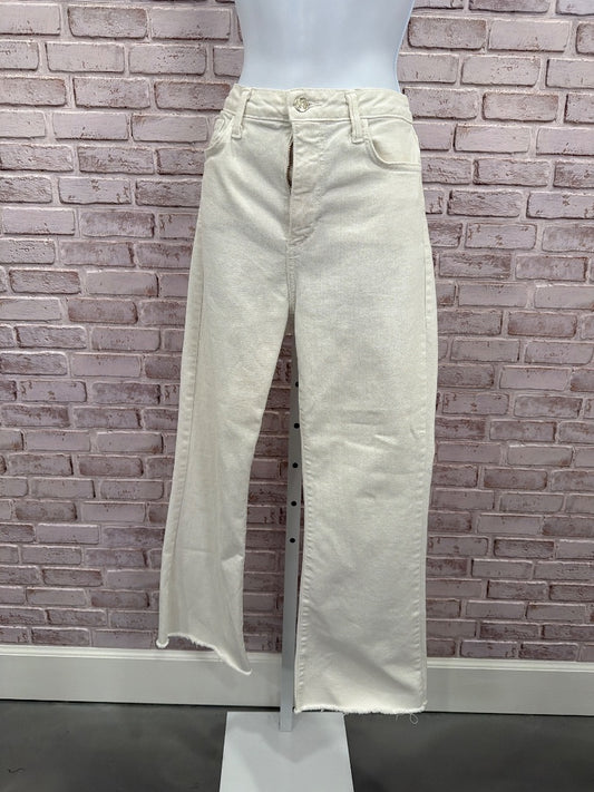 Just Black Denim Jeans, White, 28, Used - Good