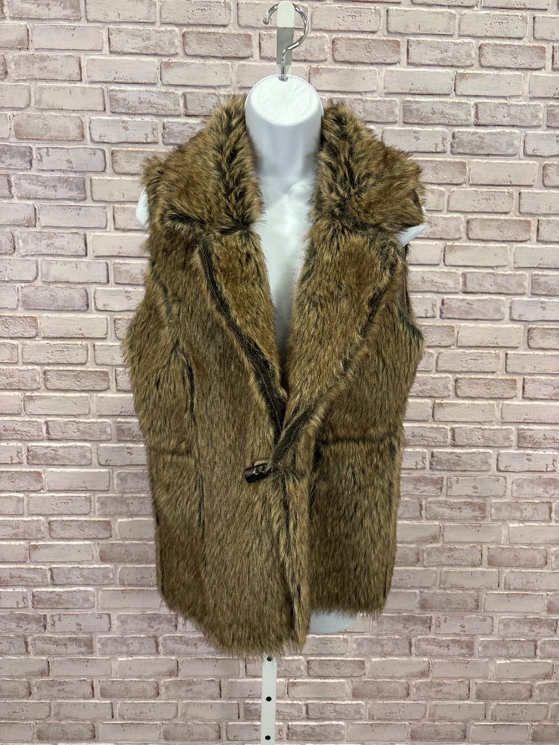 York Furrier Reversible Beaver fur Vest, Tan, 8, Used - Good