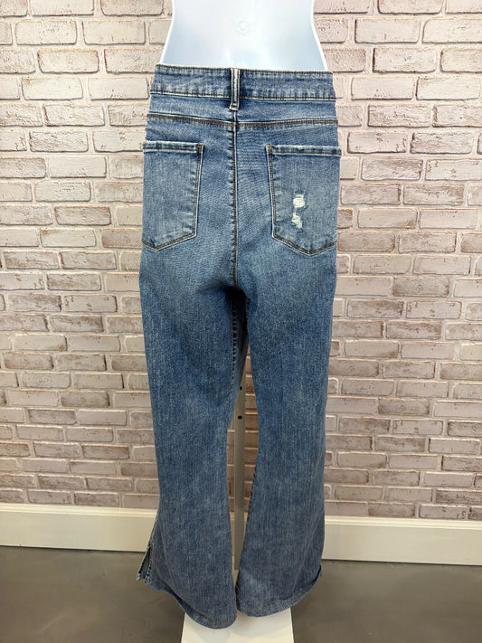 Kut Ana High Rise Fab Ab Flare Jeans, Denim, 16, Used - Good