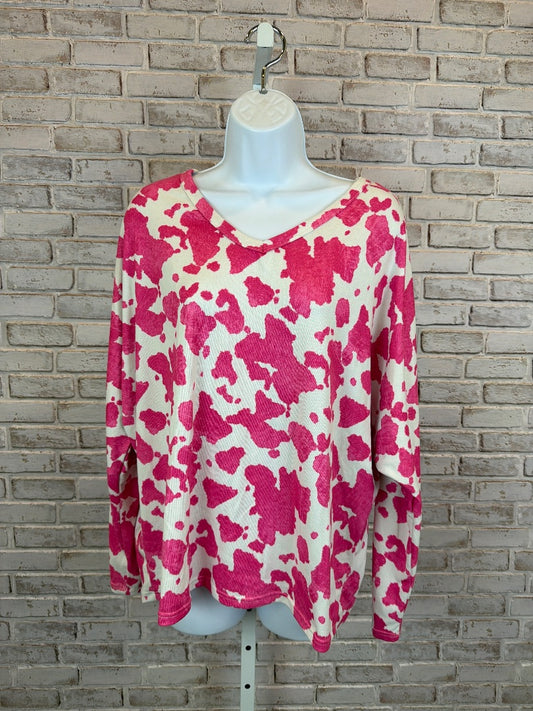 Hopely Shirt, white/pink, Medium, Used - Good