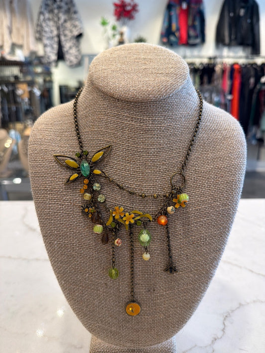 Marche Lothar Necklace, Bronze/green/yellow, One Size, Used - Good