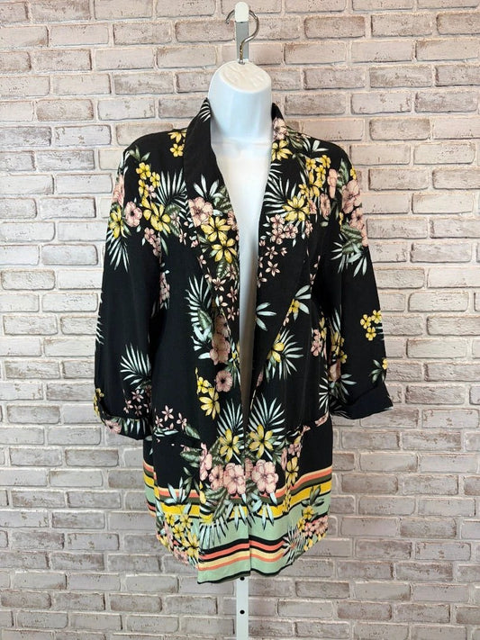 Roz & Ali Outerwear - Blazer – Roz & Ali Blazer, Multi, Medium, New With Tags