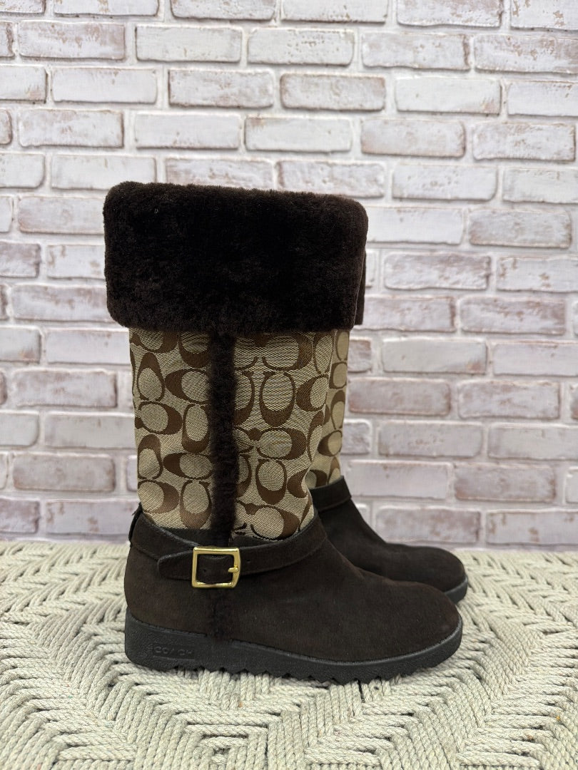 Coach Boots, Brown, 5.5, Used - Good