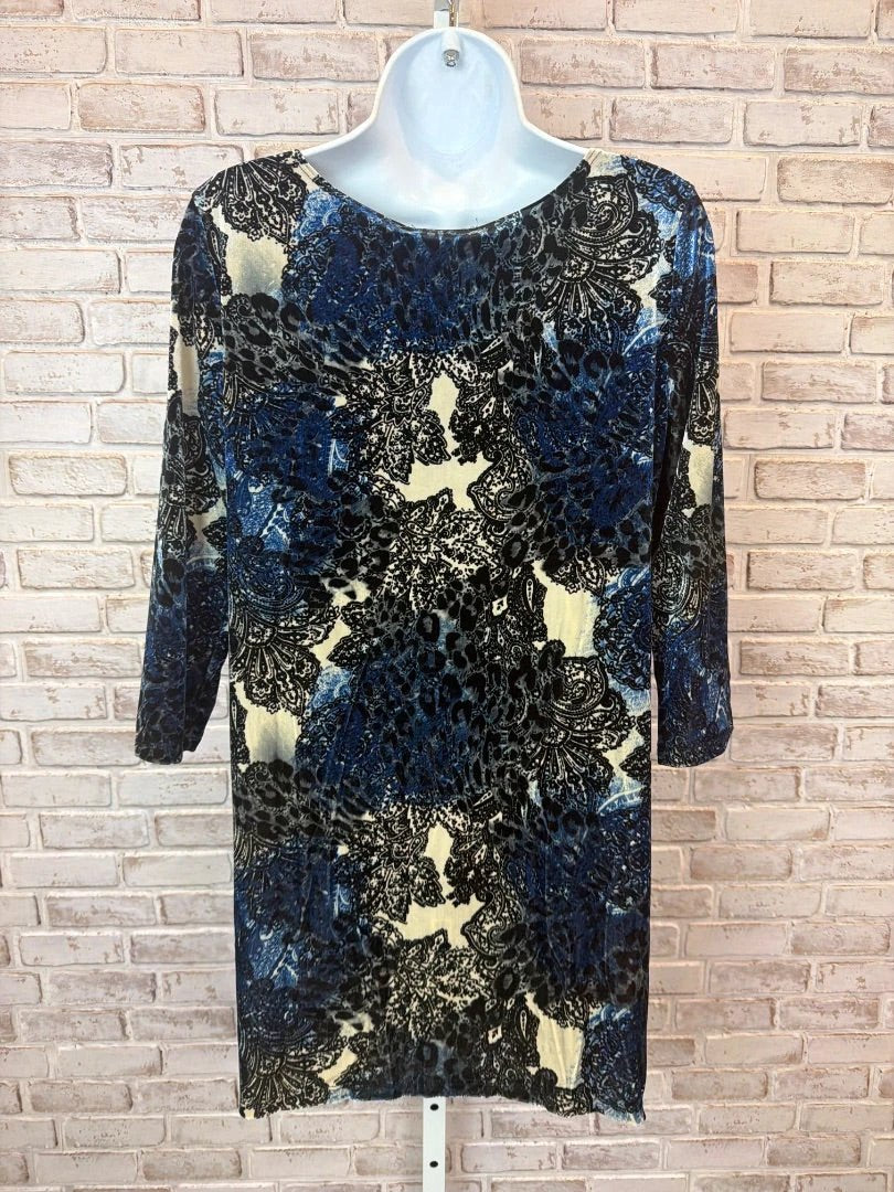 LBisse Top - Shirt – LBisse Velvet Shirt, Multi, Medium, New With Tags