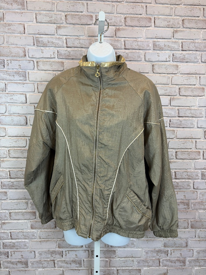 Active Frontier Wind breaker, Gold, Small, Used - Good
