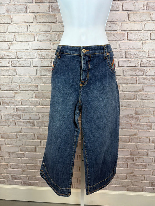 Baby Phat Capris, Denim multi, 18, Used - Excellent