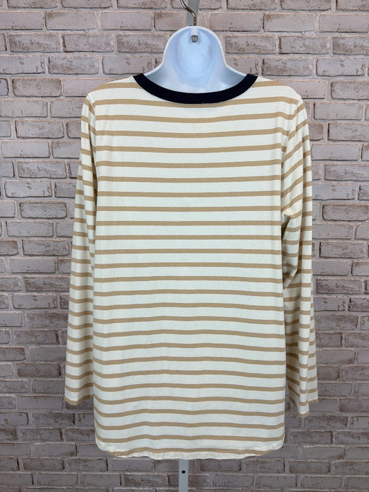 Belle Shirt, Navy/beige/white, Large, Used - Excellent