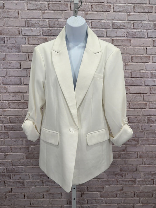 Velvet Heart Blazer, White, Medium, Used - Good