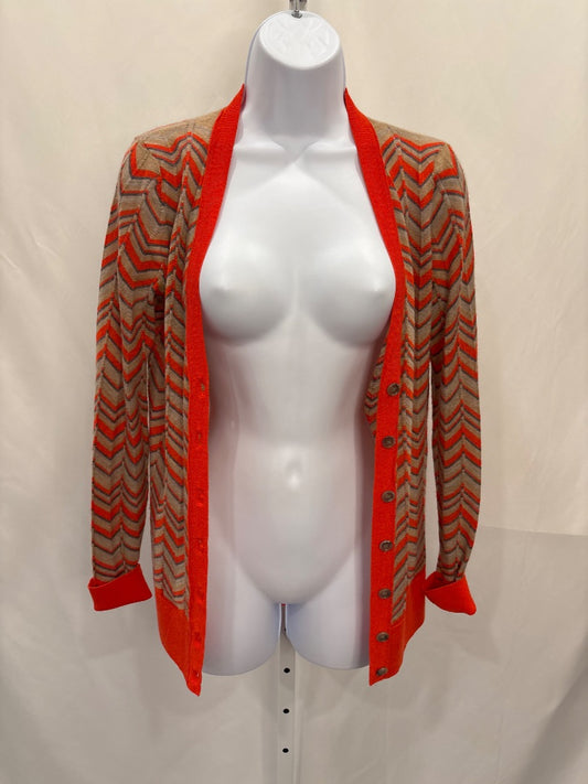 Loft Cardigan, Orange Multi, Small