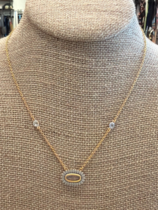 Freida Rothman 925 Sterling silver Necklace, Gold, One Size, Used - Excellent