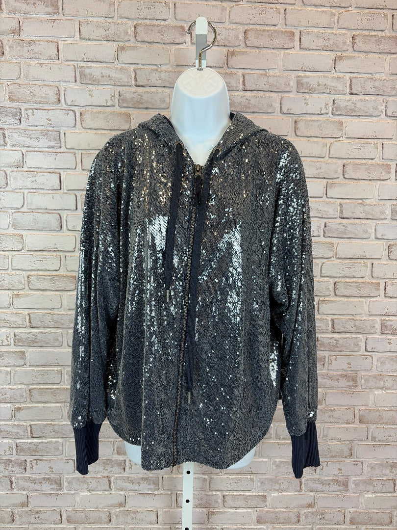 9-H15 StCL Sweatshirt, Navy sequin, Large, Used - Good