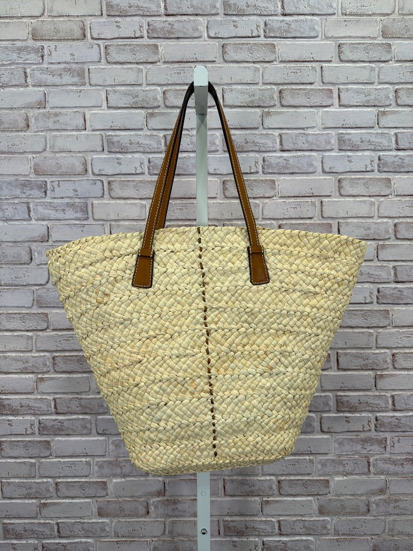 Tory Burch Raffia Tote, Tan, One Size, Used - Good