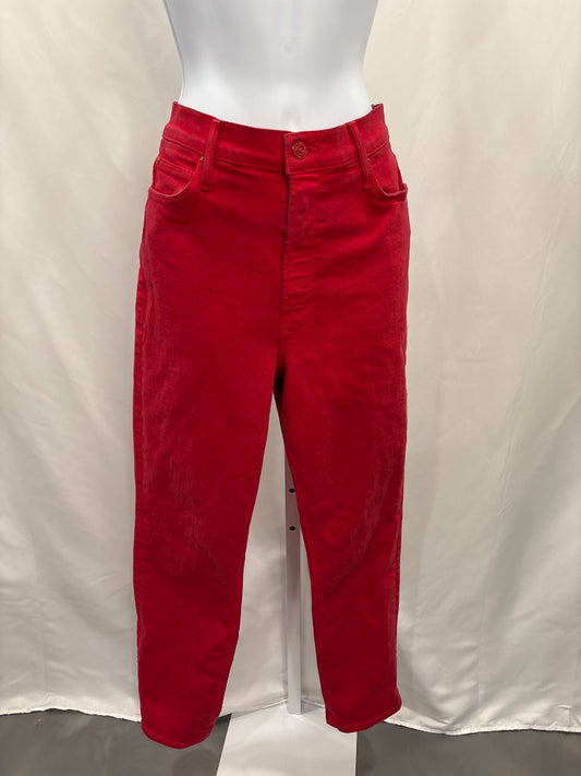 Mother Jeans, Red, Large