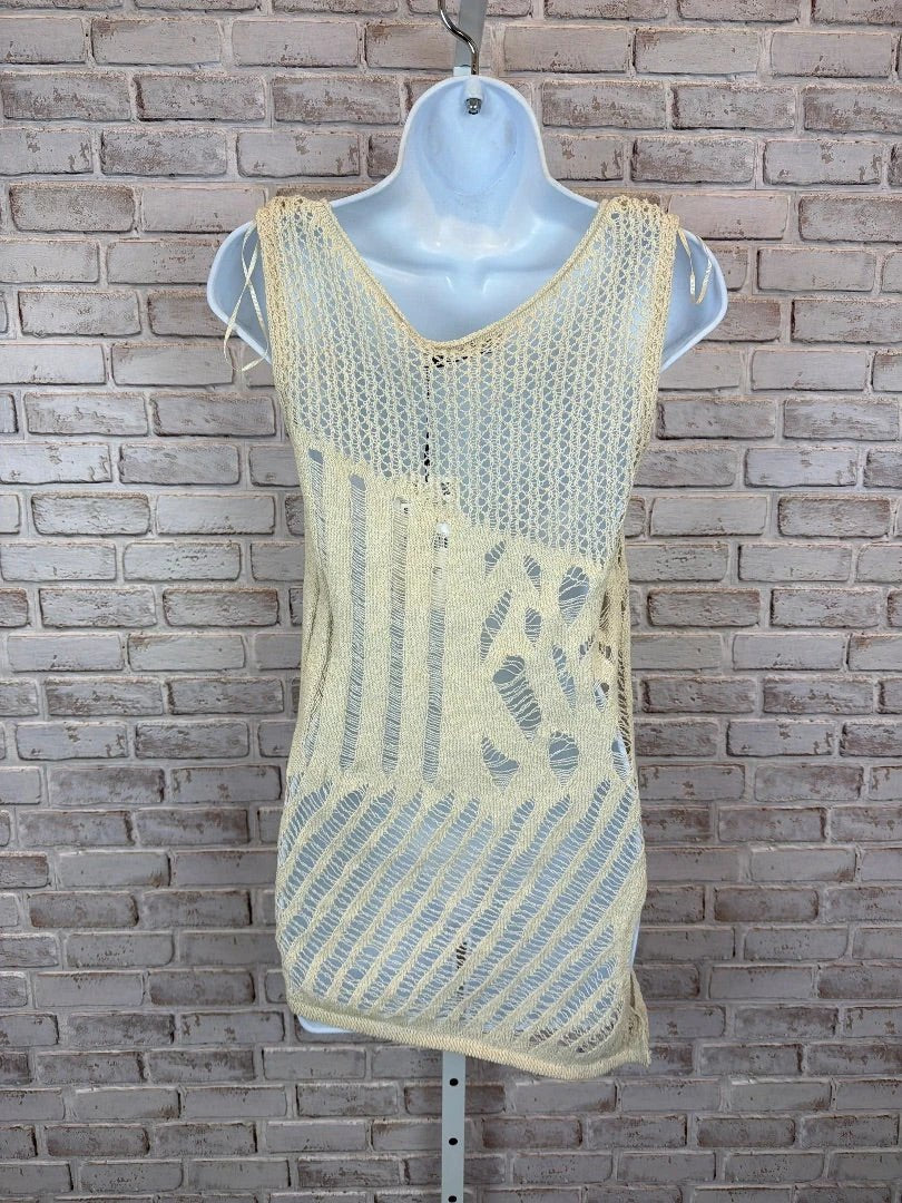 Zara Top - Tank – Zara Crochet Tank top, Cream, Small, New With Tags
