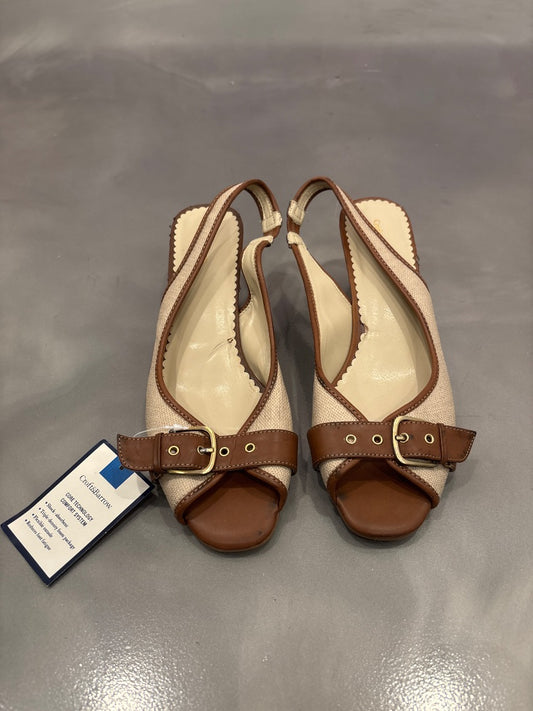 Croft & Barrow Heels, Brown/tan, 10, Used - Good