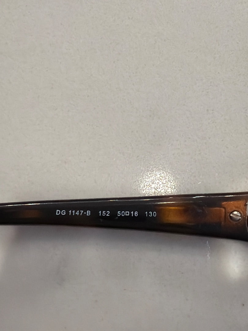 Dolce & Gabbana Prescription Eyeglasses, Brown multi, One Size, Used - Good