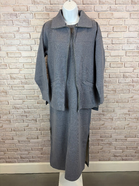 Joan Vass USA Matching Clothing Set, Purple grey, 2, Used - Excellent