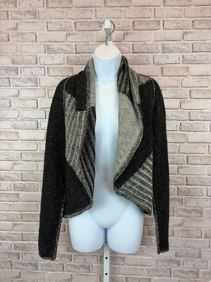 Cabi Cardigan, Black/white, Large, Used - Good