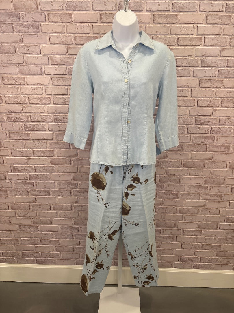 Cali cali Matching Clothing Set, Blue multi, Small, Used - Good