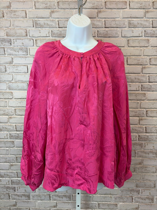 Tanya Taylor Shirt – Pink, Size 1X – Excellent Condition