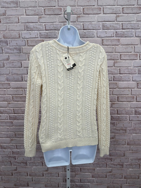Cotton country Sweater, White, XS, New With Tags