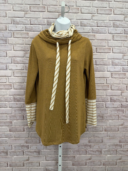 My Story Sweater, Orange/white, Small, Used - Good