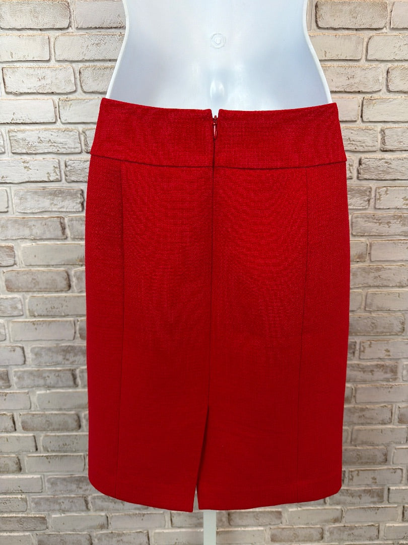 Ann Taylor Skirt, Red, 2, Used - Excellent