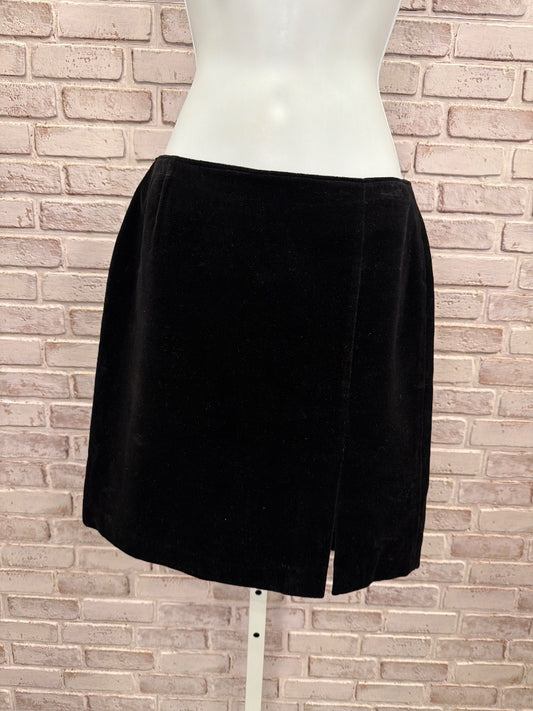 GAP Skirt, black velvet, 2, Used - Good