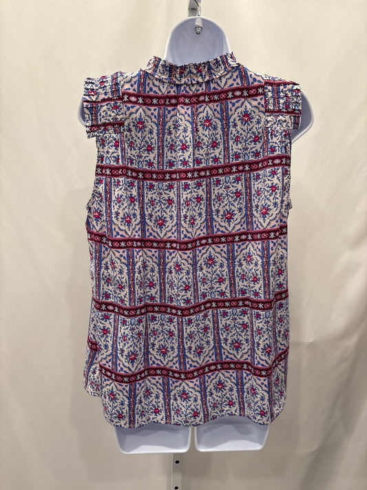 Loft Shirt, White/blue/magenta, Medium
