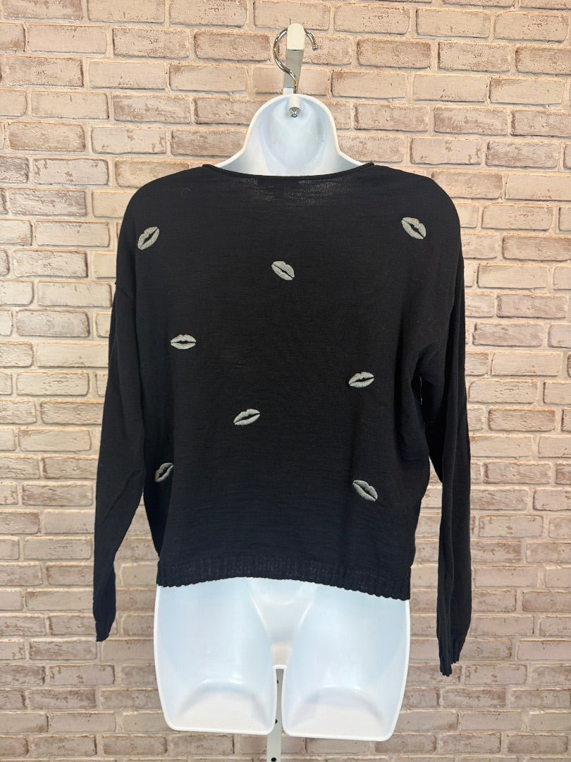 Lisa Todd Sweater, black/grey, Medium, Used - Good