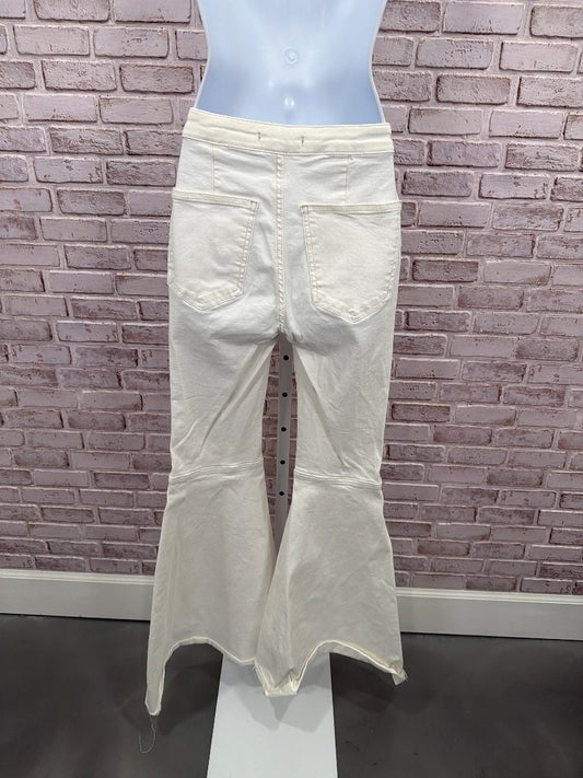 Free People Bell Bottom Jeans, White, 27, Used - Good