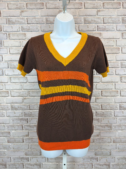 Oxknit Sweater, Brown/yellow/orange, Small, Used - Excellent