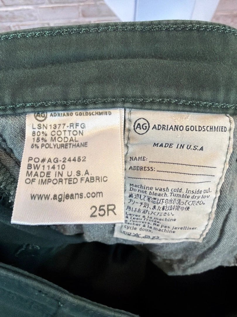 Adriano Goldschmied Bottom - Jeans – Adriano Goldschmied The Stevie Ankle Jeans, Green, 25, Used - Excellent