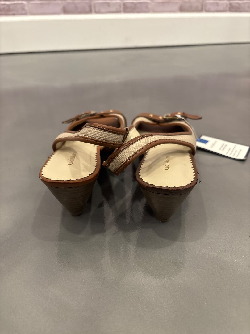 Croft & Barrow Heels, Brown/tan, 10, Used - Good