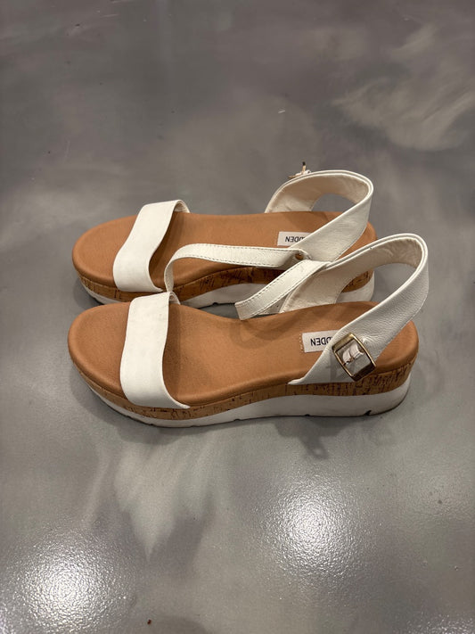 Steve Madden Sandals, White, 8, Used - Good