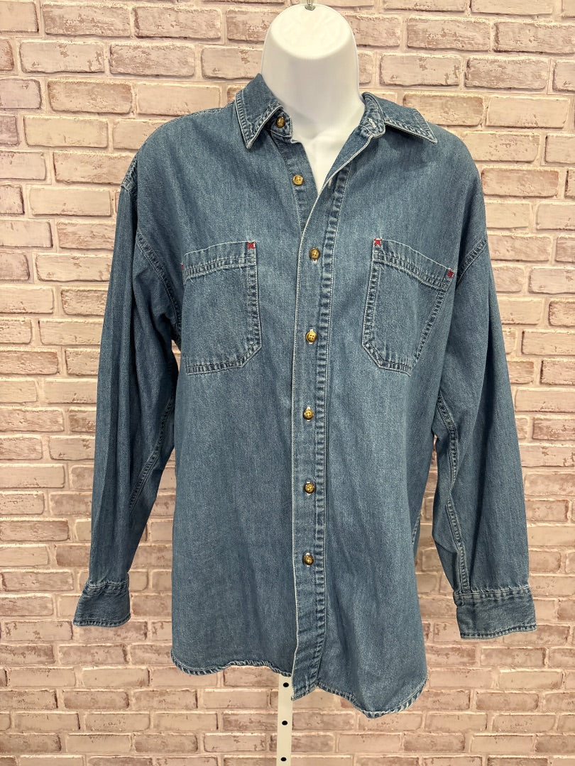 Looney Tunes Classic Shirt, Denim, Medium, Used - Good