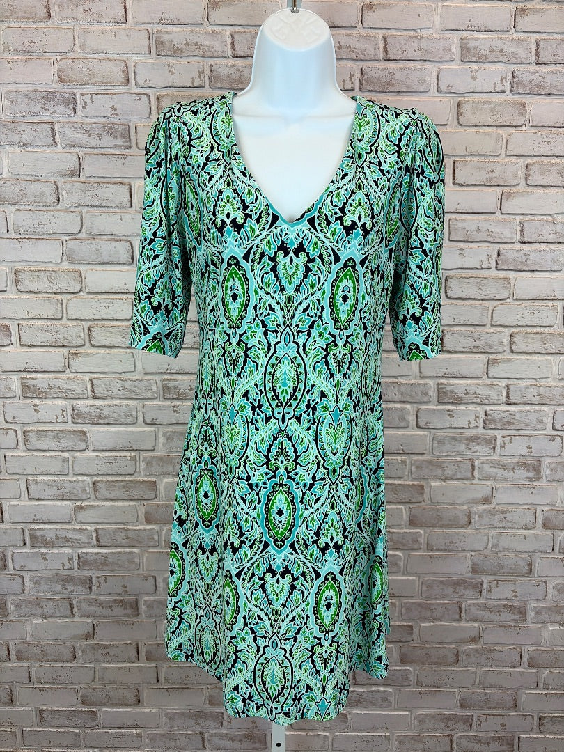Tommy Hilfiger Dress, Green/blue, 2, Used - Good