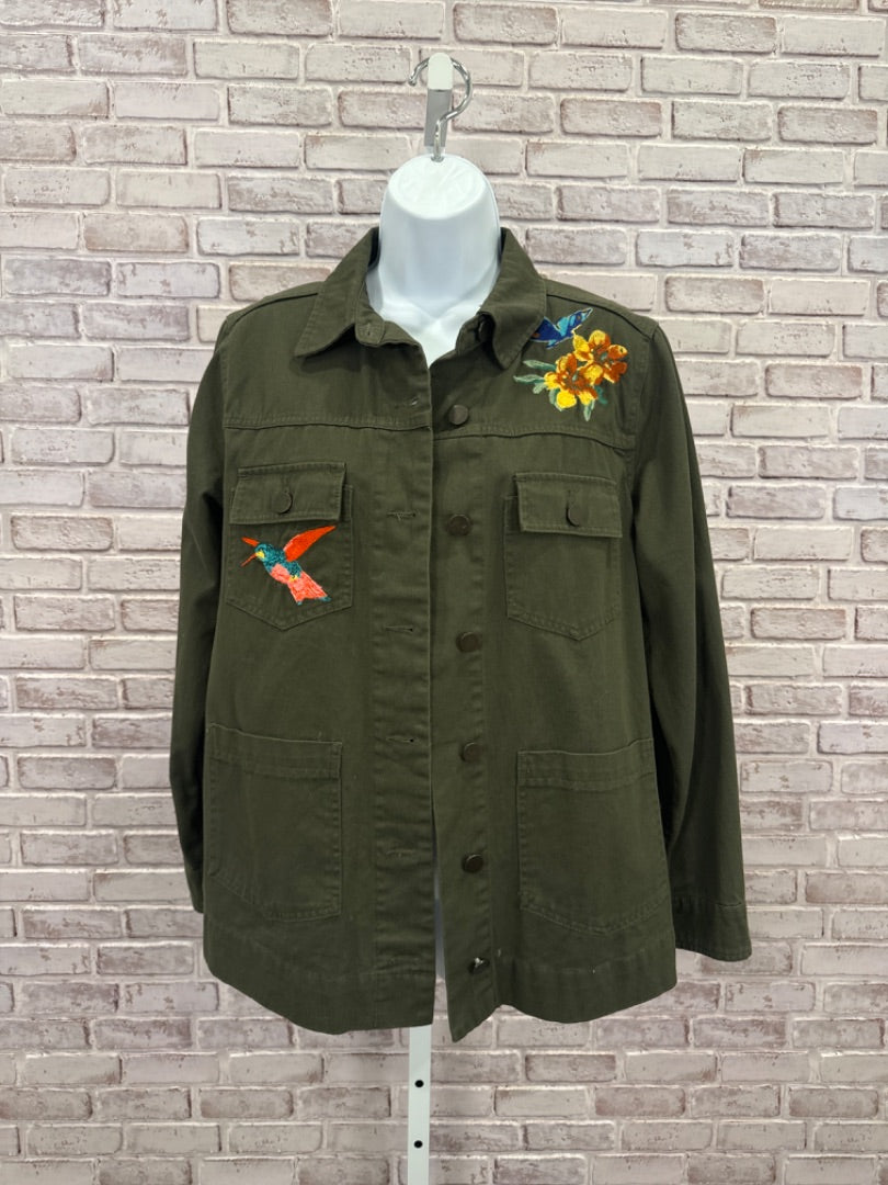 Who what wear jacket, Green multi, Large, Used - Good