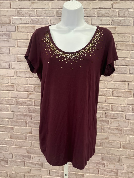 Velvet Tee shirt, Purple, Medium, Used - Good