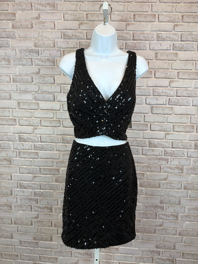 Ellie Wilde Mon Cheri Matching Clothing Set, Black, 10, New With Tags