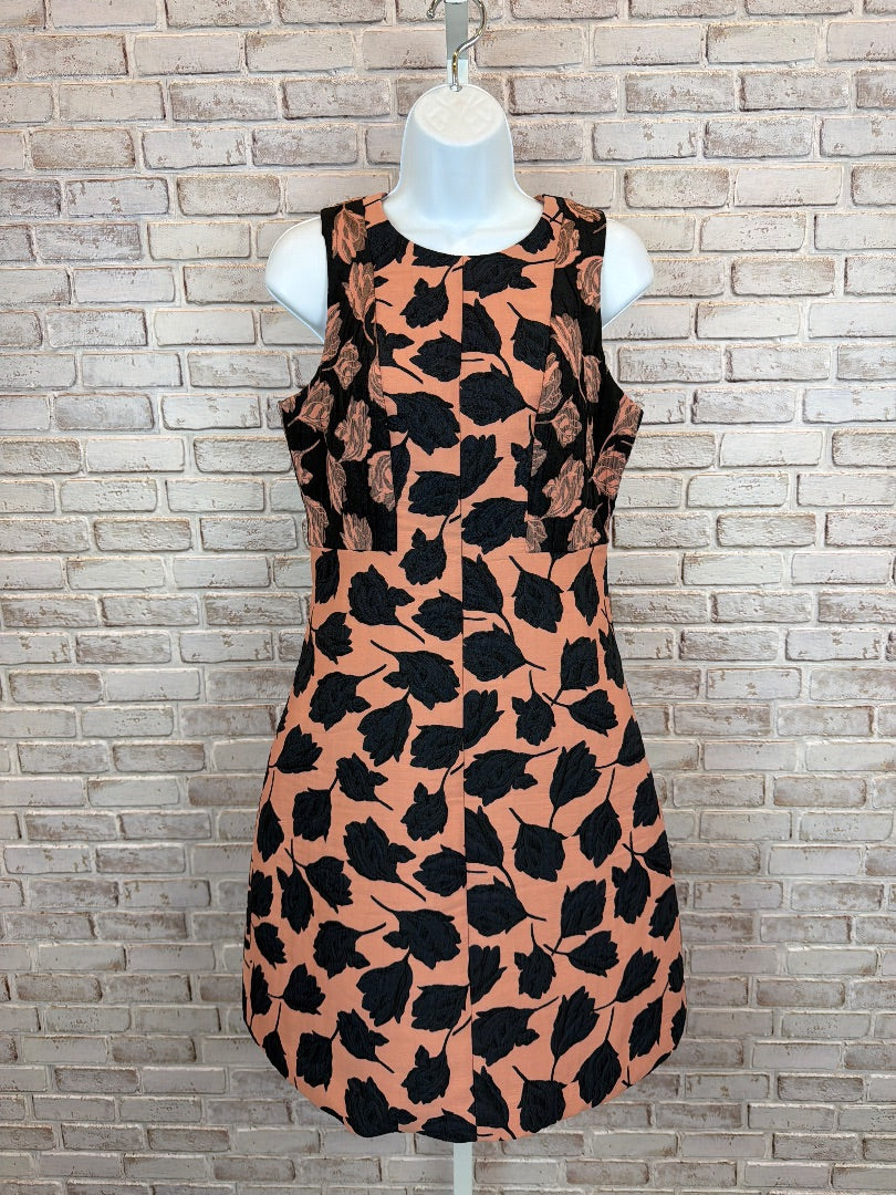 Ann Taylor Dress, Peach/navy, 6, Used - Excellent