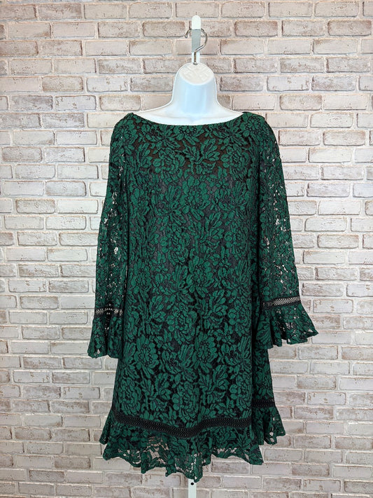 Eliza J Dress, Green/black, 12, Used - Excellent