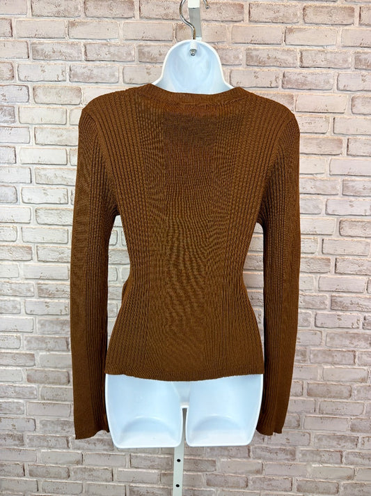 Hooked Up Shirt, Brown, Medium, New With Tags